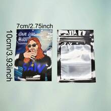 100pcs Mylar Zip Lock Bags,Cartoon Pattern Food Storage Pouches,Reusable Odor Proof Waterproof Plastic Bag For Gifts,Candy Biscuit Gummy Cookies Snack Flower Packaging Bags Mother's Day Flowers,Personalized Gifts For Mom,Last Minute Gifts,Mother's Day Ideas,Mothering Sunday Gifts,Handmade Cards For Mum,Best Mother's Day Gifts Under $50 - 2.75x3.93inch - View 2