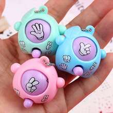5 Mini Scissor Stone Cloth Game Keychains, Cute And Fun Venting Toy Keychain Pendants, Suitable For Keybags, Backpacks, Stress Relieving Party Gifts, Toy Friends Gifts (Random Colors)