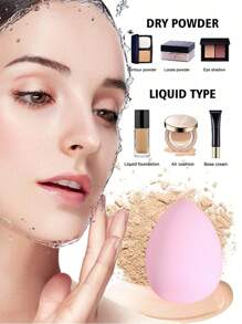 3/6Pcs Makeup Sponge Sponge,Super Soft, Elastic,Wet And Dry Multicolored Sponges,Professional Cosmetic Tool Suitable For All Skin Types