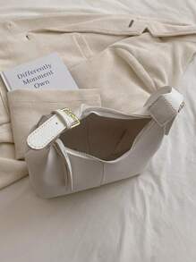 女士时尚腋下包/单肩包，适合日常通勤 - 白色 - 查看 11