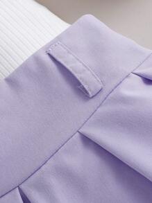 Young Girl Elegant Sleeveless Top & Pleated Skirt 2 Pieces Set, Summer