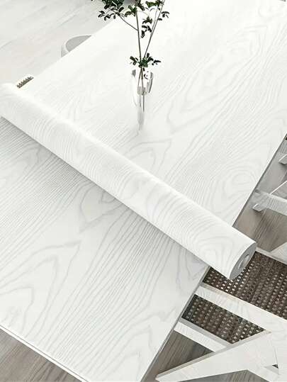 Roll Premium Vinyl Furniture Renovation Sticker, Texturized Self Adhesive Wallpaper, Washable, Fireproof Moisture Resistant, Easy om Match Pattern Kitchen Living Room