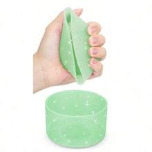 1 件闪光硅胶套与 杯兼容，保护杯底配件适合 12-24 盎司水瓶和适合 Yeti，杯底套直径 2.95 英寸