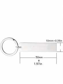 1 件钥匙扣礼物，适合男朋友、女朋友、远距离恋爱、友谊、生日、周年纪念、圣诞节 - “我爱你胜过我们之间的距离”汽车配件包饰背包适合学校可爱哥特 Y2k 万圣节配饰教师节礼物创意 - 銀色 - 查看 2