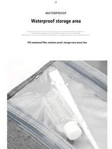 Custom Personalized High Capacity Toiletry Bag, Simple High-End Cosmetic Storage Bag, Waterproof Fashionable Hanging Wash Bag - Multicolor - View 9