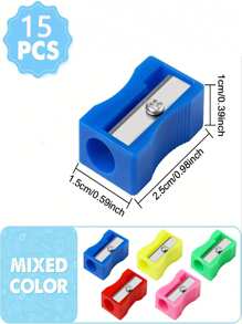 60 piezas/120 piezas Sacapuntas sueltos, sacapuntas de mano de bolsillo mini coloridos para volver al colegio