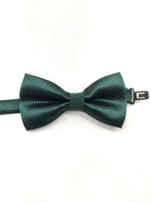 2pcs Children's Solid Color & Striped Two-Layer Pre-Tied Bow Tie, Suitable For Performance, Party, Daily Wear - Multicolor - View 20