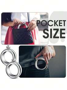 1PC Stainless Steel Bracelet Wine Bottle Hidden Portable Wine Bottle Set For Whiskey Vodka Alcoholic Beverage Sports Water Bottle Outdoor Sports Products Ladies Wrist Jewelry Camping Bar Equipment