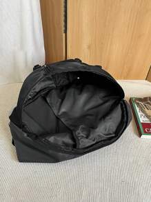 A Men's Sports Shoulder Bag That Is Scratch Resistant, Wear-Resistant, Not Prone To Pilling, Easy To Maintain, With A Large Capacity And Adjustable Shoulder Straps, Making It The First Choice For Travel. Sling Bag - Black - View 5