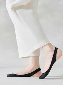 1/5/10 Pairs Women Silicone Non-Slip Thin Breathable Boat Socks, Invisible Ankle Socks For High Heels, Summer - Multicolor - View 11