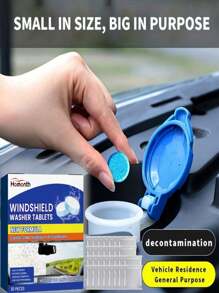 1pc Windshield Cleaning Sheet Multifunctional Cleaning Agent For Vehicle Glass Renovation, Decontamination, Mist Removal And Maintenance