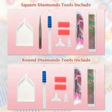 Customizable 11.8"X15.7" Diamond Painting Kit, Personalized Santa Claus Photo Art, Square & Round Acrylic Rhinestones, DIY Home Wall Decor, Unique Gift Idea - Multicolor - View 8