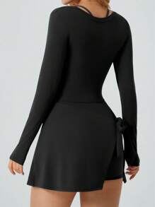 NcmRyu Falda pantalón de tenis con tirantes para mujer Ncmryu de verano, mono de yoga con alto estiramiento y vestido desmontable, vestido ajustado para correr, golf y deportes