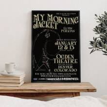 1 件我的早晨夹克海报装饰画海报墙艺术客厅海报卧室画流行无框