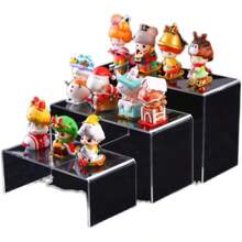 U Shape Acrylic Display Riser Stand, Clear Jewelry Display Riser Shelf Showcase For Dessert Cupcake Shoes Anime Figure Display - S 1PC - 查看 7