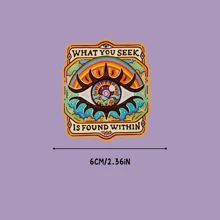 您寻找的/防风雨户外贴纸，精神，嬉皮，适用于笔记本电脑、车窗、保险杠 | 蓝白文字，汽车贴花贴纸，学校用品，返校 - 彩色 - 查看 6