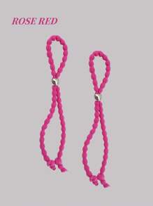 2 stuks verstelbare elastische hoofdbanden, touw scrunchies, opgerolde paardenstaarthouders voor krullend haar, haaraccessoires voor vrouwen voor dagelijks casual gebruik