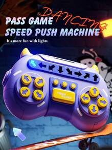 Children's Educational Stress-Relief Dance Challenge Speed Push Music Game Machine, Finger Training Toy Gift