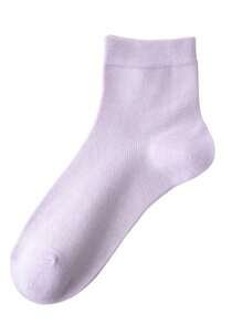 6 Pairs Of Thin Socks Women's Summer Cotton Socks Mesh Breathable Solid Color Cotton Mid-Tube Socks Spring Summer Cotton Socks Women's Stockings