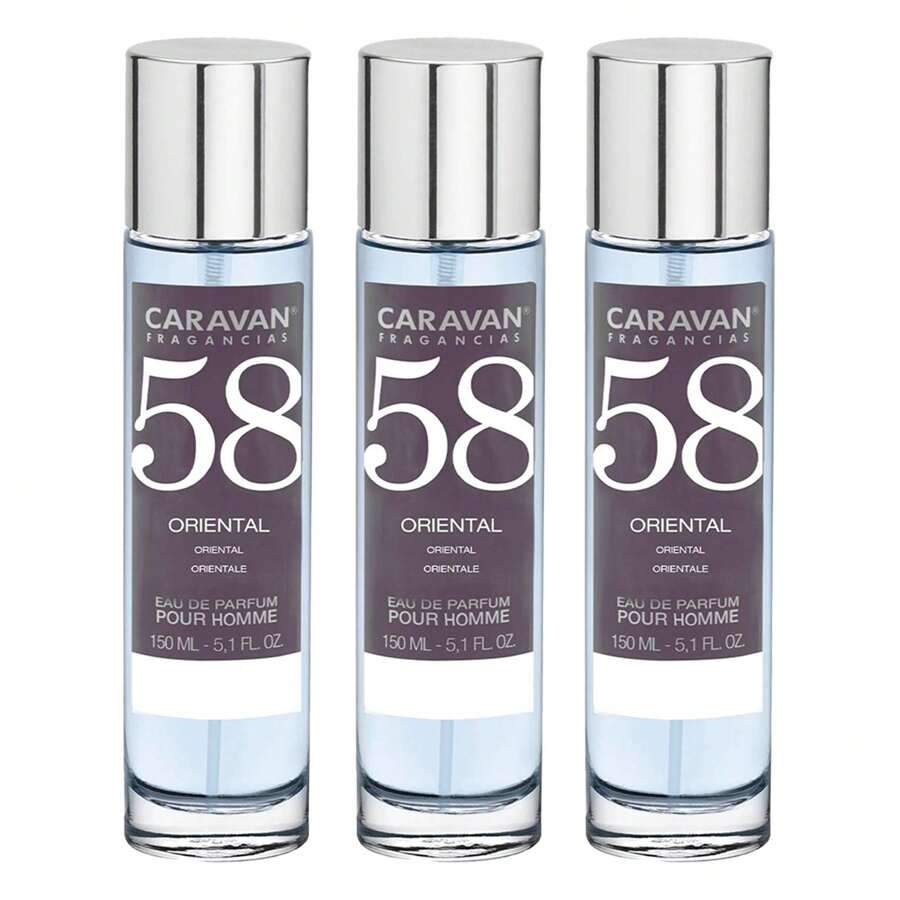 Caravan set di 3 flaconi da 150 ml di profumo da donna n. 1 con un delicato profumo orientale, donne n. 2 legnoso orientale, donne n. 8 floreale morbido, uomini n. 16 legnoso orientale, uomini n. 17 legnoso orientale, uomini n. 18 fresco, uomo N. 20 muschio, donna N. 23 fruttato, donna Nº24 fruttato, donna Nº26 legnoso orientale, donna Nº28 orientale tenue, donna Nº31 orientale tenue, donna Nº36 floreale orientale, donna Nº42 floreale, donna Nº44 fruttato, donna Nº45 orientale, donna Nº50 floreale, uomo Nº57 aromatico, uomo Nº58 floreale orientale, donna Nº80 legnoso floreale, donna Nº81 orientale, donna Nº82 fruttato floreale, donna Nº85 fruttato orientale, donna Nº86 orientale. Consegna gratuita - Multicolore - Visualizzare 1