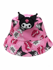 Sanrio Sanrio. 1 Piece Hello Kitty, Kuromi, My Melody - Themed Women's Accessory, Bucket Hat. Made Of Comfortable Material, Stylish And Beautiful, Offers Sun Protection, And Is Convenient For Storage. (Head Circumference: 52 - 56 CM)