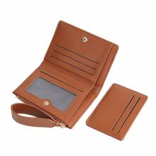 Stylish Exquisite Soft Lychee Buckle Short Multi-Function Large Capacity Wallet Multi-Function Zipper Portable Student Card Clip Coin Purse Cute Fit Suitable Young Student Gift Women Purse For Women Wallet Mini Wallet Purse Wallet Small Wallet