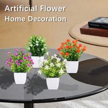 4pcs/Set Artificial Flowers, Artificial Plants, Roses, Chamomile, Lilies. Easter, Spring Festival, Gift. Home Decorations, Garden Decorations, School Dormitory Office Decorations, Suitable For Party, Event, Festival, Birthday Party Decorations, Suitable For Hotel, Restaurant, Living Room, Bedroom, Wedding, Banquet, Kitchen Decorations Gifts Graduation