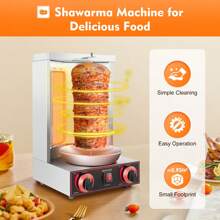 3000W Dönergrill Kebap Grill Döner Gas Doner Kebab Machine Gyrosgrill Tischgrill, Grillmaschine, BBQ für Hotels, Filialen, Restaurants, Snackbars, Ladenketten