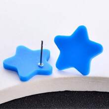 1 Pair Acrylic Premium Frosted Geometric Stud Earrings For Women, Holiday Party Wear Ear Jewelry - Round - View 22