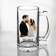 1 pieza Vaso versátil personalizado - Vaso grabado de 500ml para bodas, graduaciones y celebraciones de oficina, regalo perfecto para él/ella, amigos y familiares. Jarra de cerveza personalizada con foto, vasos de cerveza personalizados, jarra de cerveza grande de 25 onzas, jarra de cerveza con foto personalizada, regalo de jarra de cerveza, artículos esenciales para bodas, multifuncional, ornamental, reutilizable, exquisito, elegante, de alta calidad, colorido, moderno, personalizado, único, regalos ideales para él, regalos ideales para ella, novio, papá, novia, mamá, familia, amigos, salón de té, hogar, jardín, oficina, para aniversarios, para el Día de San Valentín, para el Día de la Madre, para cumpleaños, para el Día del Padre, para graduación, para bodas, para inauguración de la casa