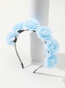 1 Peça Faixa de Cabeça Universal de Fibra de Poliéster (Poliéster) Boêmia com Estampa de Flor para Todas as Estações, Tiara Simulada de Flor, para Férias na Praia e Fotografias, Faixa de Cabelo, Aros de Cabelo