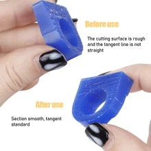 1 conjunto de acessórios para corte de tubo de cera de anel - inclui braçadeira de suporte de tubo de cera e lâmina de serra serrilhada de dupla face - almofada antiderrapante para serra de fundição de cera de anel, ferramenta de corte de fixação de cera para escultura de joias