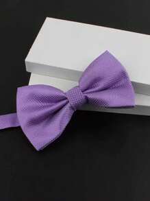 1 pièce Nœud papillon violet pour homme, convient pour le marié, le garçon d'honneur, les hommes d'affaires lors de soirées