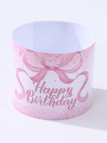 10/24 miếng dán chai hình nơ hồng chúc mừng sinh nhật, trang trí tiệc sinh nhật chủ đề nơ hồng cho bé, quà tặng tiệc tùng tại nhà, nhãn dán bao bì chai nước hình nơ hồng, nhãn gói quà. - Cây cung - Xem 7