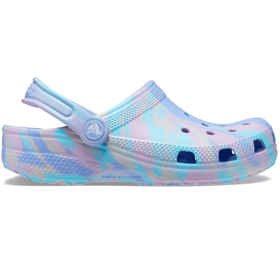 Crocs Classic Marbled Clog K - Moon jelly/multi - View 1