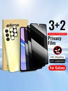 3 stuks ultraheldere geharde glazen schermbeschermer + 2 stuks cameralensbeschermer compatibel met Samsung Galaxy A04, A04s, A05, A05s, A12 4G, A13 4G, A15, A23 5G - hoge definitie, anti-vingerafdruk, krasbestendig, bubbelvrije installatie, compatibel met Face ID, geschikt voor telefoonhoesje, eenvoudige installatie
