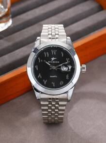 RICECGO RICECGO Watch 1 Steel Band Quartz Calendar Light Luxury Niche Disc Business Men Suitable For Giving Gifts Daily Wear