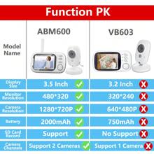 CDYCAM 3.5 Inch Wireless Video Baby Monitor Color Night Vision Temperature Monitoring Two Way Audio Talk Baby Nanny Security Camera IR LED Night Vision Intercom Baby Shower Family Decorations Gifts