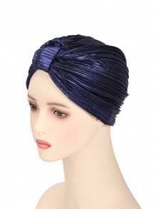 1pc Women Plain Color Square Headscarf, Head Cover Hat, Suitable For Daily Use