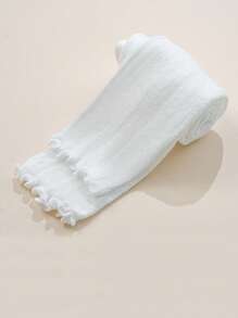 1 Peça de Legging Capri de Cor Sólida e Respirável para Repelir Mosquitos de Verão, Meia-calça com Babados para Primavera/Verão