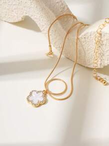 1pc Women's Fashion Simple Five-Leaf Clover Anklet, Suitable For Daily Wear - Multicolor - View 5