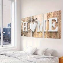 3PCS Home Canvas Wall Art Set, Art Deco Modern Home Decor, Wood Framed Love Poster, Modern Landscape Theme, Ink Art Print, Suitable For Living Room, Bedroom, Bathroom, Dining Room, Indoor And Outdoor, Seasonal Fall And Winter Wall Hanging Decoration, Family Home Wall Art, Gift, Creative Home Wall Decoration, Living Room, Kitchen, Cafe, Dormitory Wall Art Canvas Poster Gifts Birthday Graduation