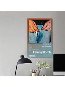 Cherry Bomb Music Album Creator Cover Poster - Wooden Frame Canvas Painting 2.25cm Piece (3) Thickness 1inch / 30, Home Gift Decoration, Room Decoration Aesthetics, Wall Decoration Art, Perfect Gift, Autumn Winter Wall Decoration, Living Room Decoration, Bedroom Decoration, Kitchen Decoration, Entrance Decoration, Bathroom Decoration, Direct Wall Painting, High-Quality Wall Painting Poster - Multicolor - View 4