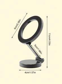 Soporte magnético para teléfono de coche de aleación de zinc con rotación de 360°: diseño compacto, plegable, fijación segura para conducir, ángulos totalmente ajustables, base adhesiva 3M para una instalación fácil, se adapta a todos los modelos de coche, probado en caminos accidentados, perfecto para navegación y uso manos libres - Multicolor - Ver 10