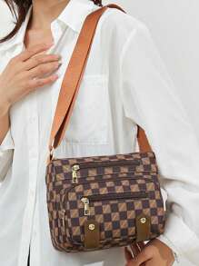 Nueva bolsa de lona de Oxford, bolsa de hombro con múltiples bolsillos, bolso cruzado