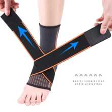 1 pezzo Manicotto compressivo da esterno per caviglia e piede, traspirante per fitness, corsa, escursionismo, calcio, danza, yoga, accessori da palestra