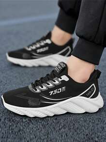 Men's Casual Sneakers, New Summer 2025 Men's Shoes, Breathable Fashion Canvas Shoes, Thick Sole Non-Slip Wear-Resistant Increased Height Simple Casual Shoes, Outdoor Personalized Retro Classic Black White Mixed Color Skateboard Shoes, Student All-Match Shoes, Outdoor Vacation Casual Walking Comfortable Lightweight Flat Running Shoes