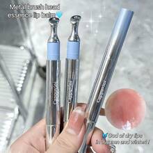 1pc Ice Crystal Blue Gloss Hydrating Lip Tint Glass Lip Gloss Nude Color Lip Gloss & Lip Balm