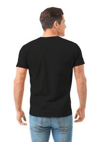 Alfa Romeo Playera hombre cuello redondo algodón - Negro - Ver 3