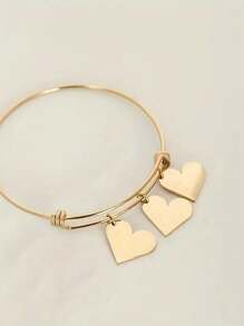 波西米亚风格个性化雕刻名字手链，18K 镀金不锈钢多情调情人节手链，可定制为家庭礼物、好友礼物、周年纪念日、圣诞节礼物。